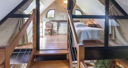 Gßte familial rénové avec jardin, activités extérieures et recharge électrique à Mesquer