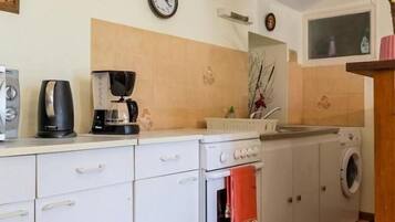 Fridge, microwave, oven, freezer
