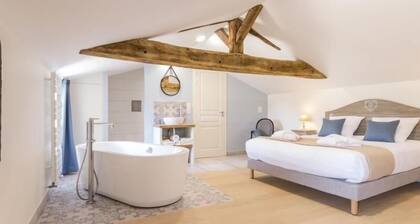 Casa rural con piscina climatizada, cerca de Nantes