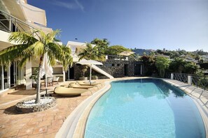 Pool - Luxury Villa Bahía with Infinity Pool, Panorama View, Sauna & Fitness Area (El Sauzal)