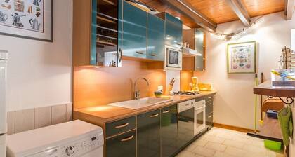 Charming Cottage with Fireplace, Mezzanine, and Garden near Guérande