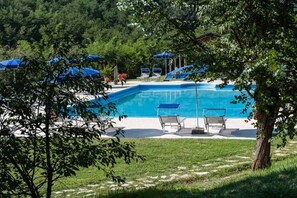 Outdoor pool - Apartment with 4 bedrooms and 3 bathrooms in a cozy vacation farmhouse. (Toscana)