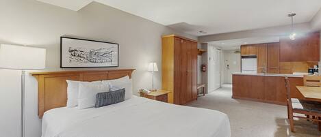 Iron/ironing board, free Internet, bed sheets