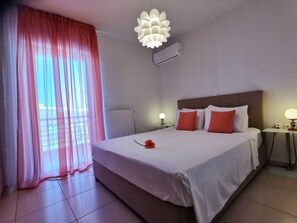 Apartment, Balkon | Bettwäsche aus ägyptischer Baumwolle, Zimmersafe, individuell dekoriert