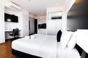 Premium-Doppelzimmer | Bettwäsche aus ägyptischer Baumwolle, hochwertige Bettwaren