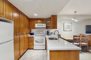 Microwave, oven, stovetop, dishwasher