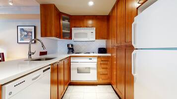 Microwave, oven, stovetop, dishwasher