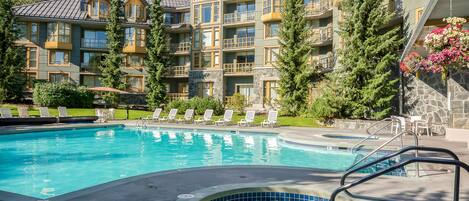 Una piscina riscaldata