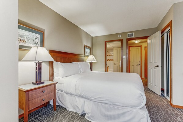 1 bedroom, iron/ironing board, internet, bed sheets