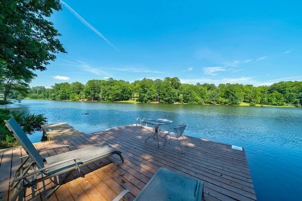 Come relax on the lounge chairs and enjoy the view from the dock.