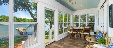 Ferienhaus, Mehrere Betten, Seeblick (Summer STATus) | Speisen im Freien