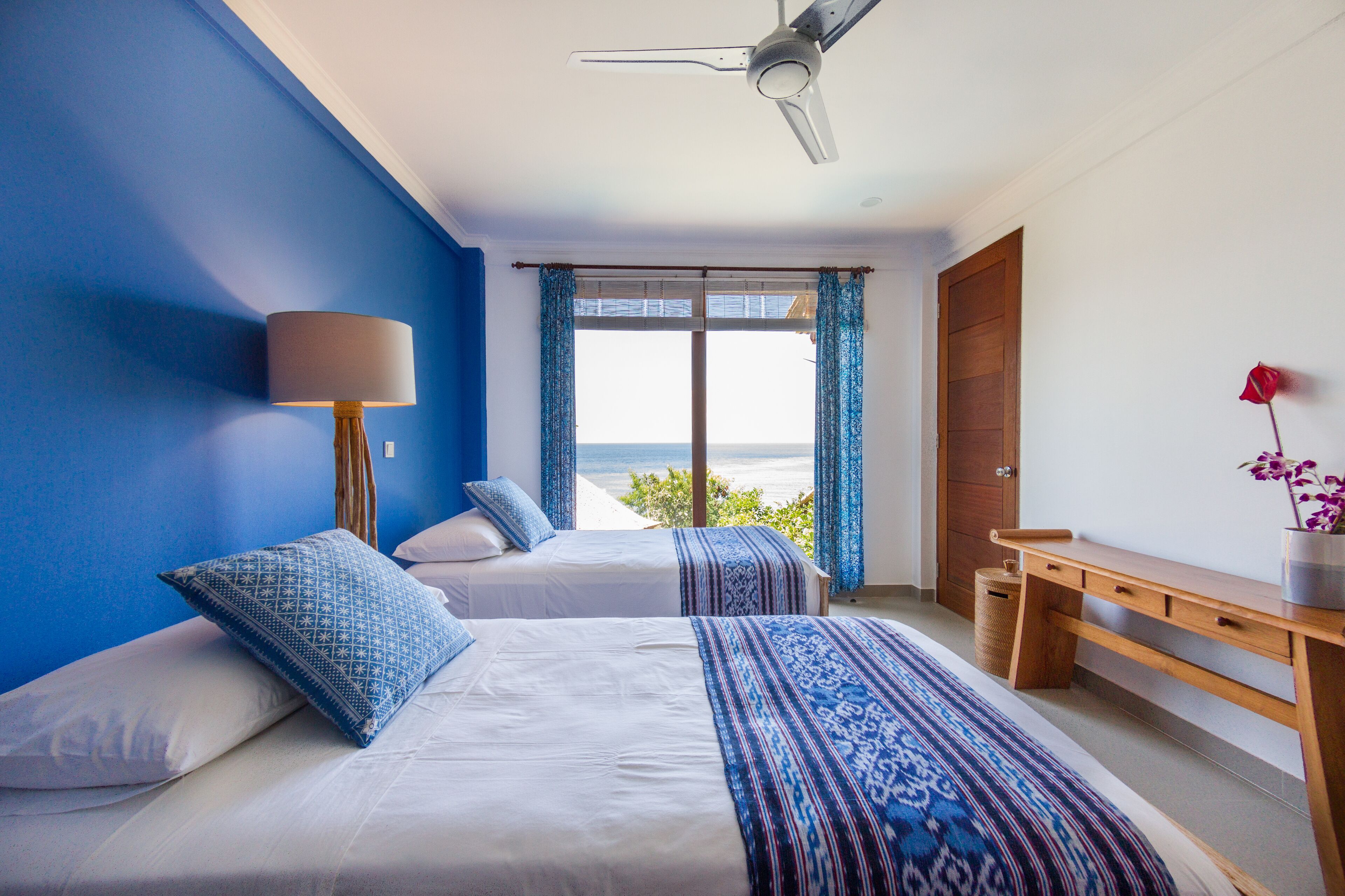 Syrena, 2 Bedrooms, Private Pool, Sea View | Minibar, in-room safe, individually decorated, individually furnished