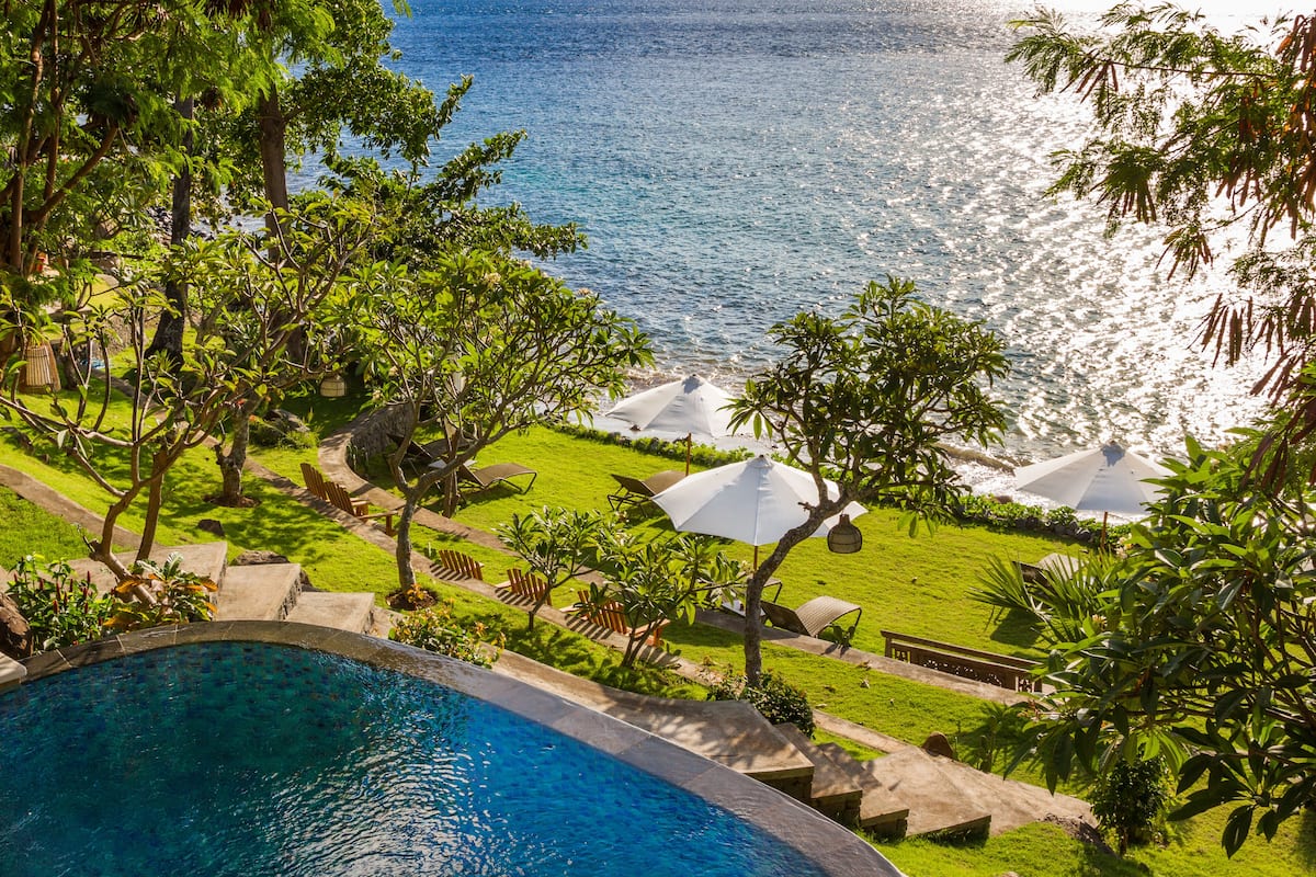 Villa panorámica, 1 habitación, piscina privada, frente a la playa (Rinjani) | Vistas desde la habitación