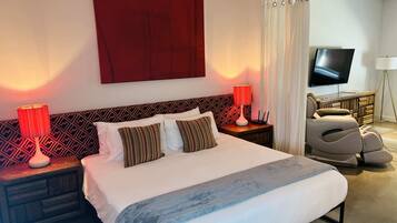 1 habitación, tabla de planchar con plancha, wifi y ropa de cama