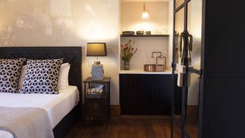 The Chapel Room | Egyptian cotton sheets, premium bedding, pillowtop beds, in-room safe