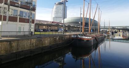 Ferienwohnung Breitschuh's Havenwelten in Bremerhaven⚓Gratis WLAN & Parkplatz