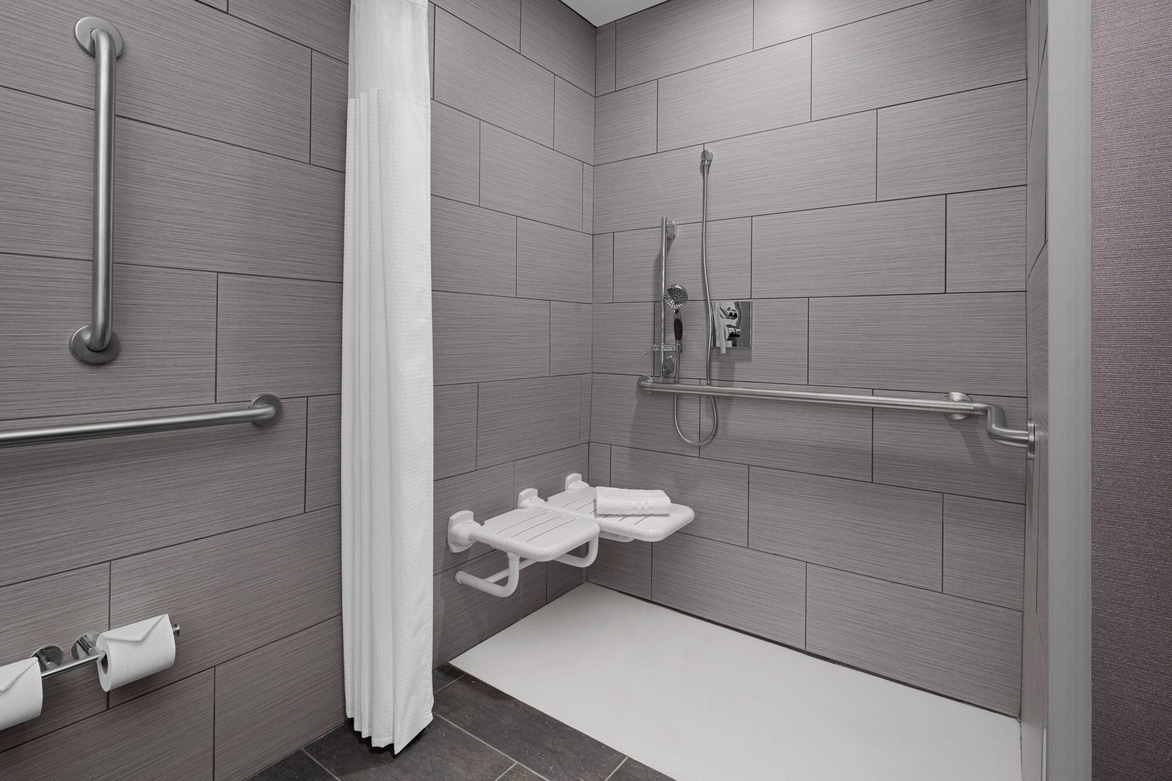 free toiletries, hair dryer, towels