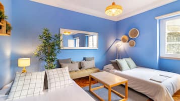 2 dormitorios, tabla de planchar con plancha, wifi gratis y ropa de cama