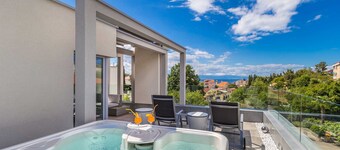 Villa Arabella Malinska - modern villa with a heated pool, Jacuzzi and a rooftop terrace by MyWaycation