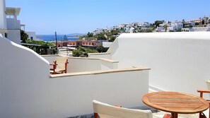 Connecting Studio for 4 Partial Sea View | Terrasse/Patio