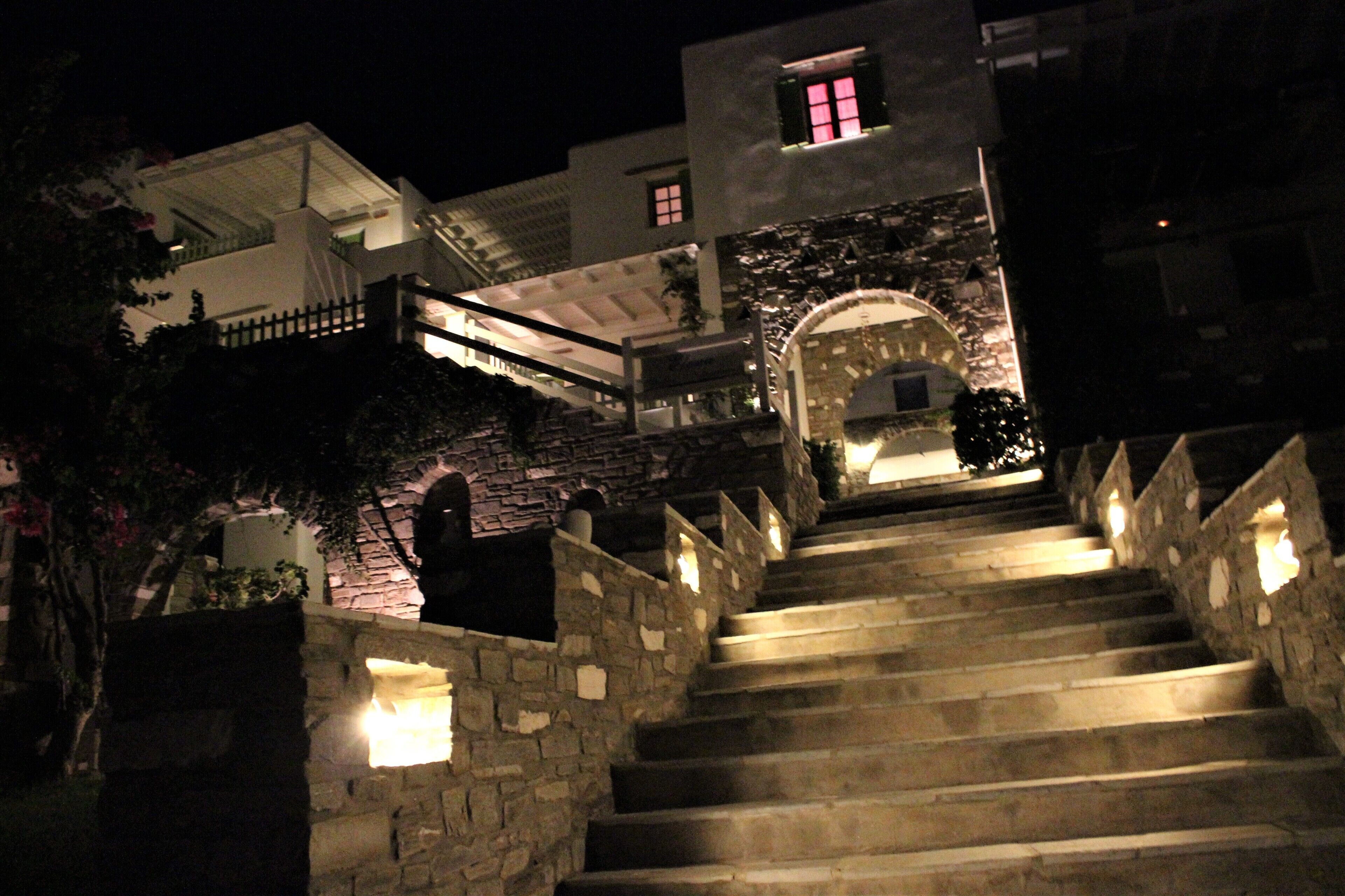 Front of property – evening/night