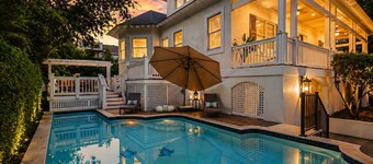 Beautiful 2nd Row Home, Steps to the Beach, Close to Coligny Private Pool Hot Tub
