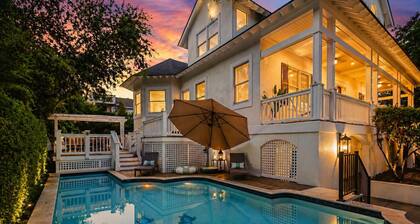 Beautiful 2nd Row Home, Steps to the Beach, Close to Coligny Private Pool Hot Tub