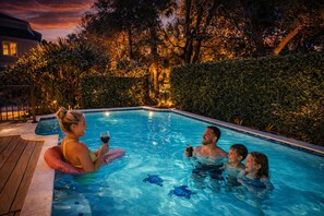 A heated pool