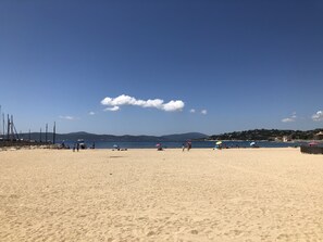 Beach nearby, sun-loungers