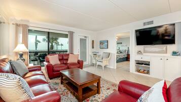 Una televisión, un reproductor de DVD