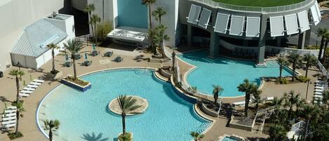 Piscine extérieure, piscine chauffée