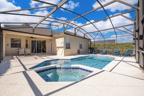 Una piscina riscaldata