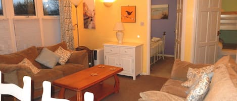 Klassieke chalet, en-suite badkamer, uitzicht op park (2 bedroom) | Lounge