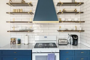 Fridge, microwave, oven, stovetop - Step Back in Time in a Historic Condo in Tremé - Blocks from French Quarter! (New Orleans)