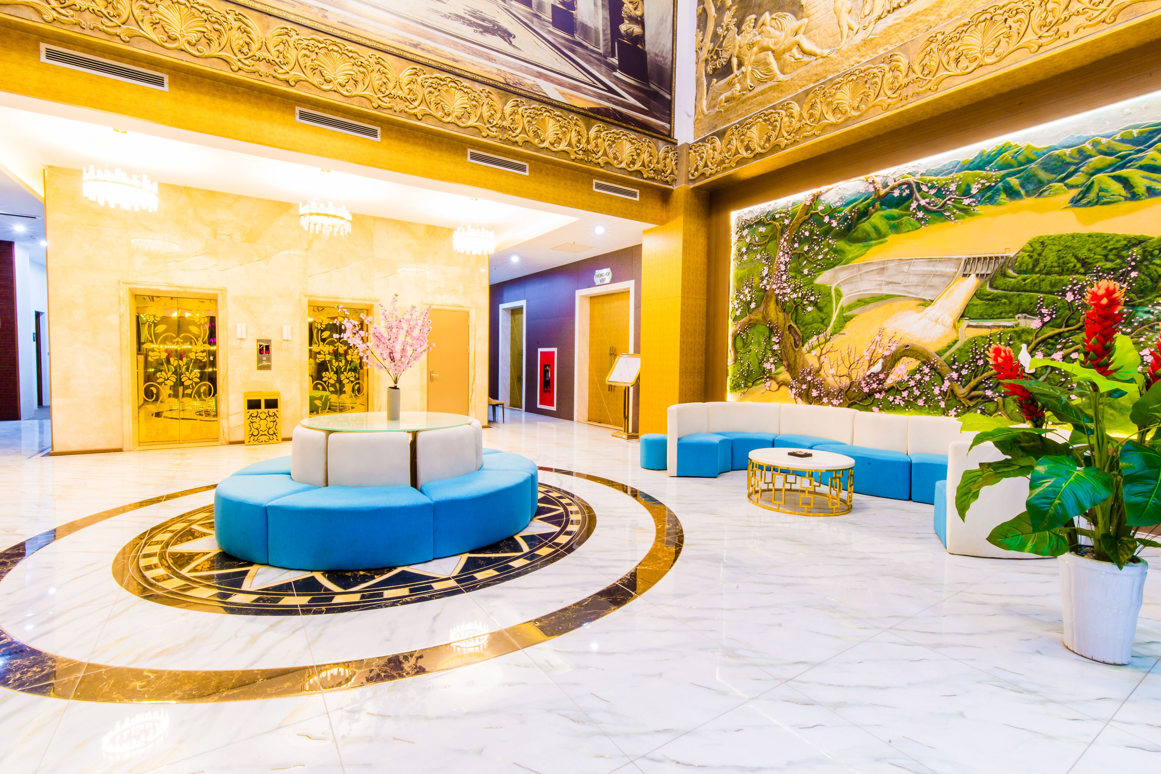 Coin salon dans le hall