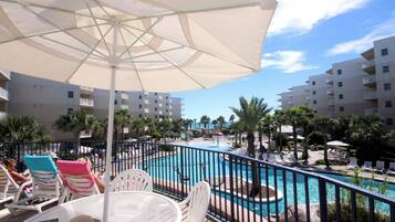 Een verwarmd zwembad