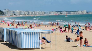 Playa en los alrededores y camastros