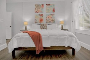 3 bedrooms, iron/ironing board, travel cot, WiFi