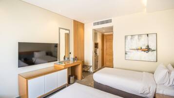 In-room safe, soundproofing, WiFi (free), bed sheets