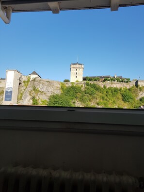 Vue depuis lâhĂ©bergement