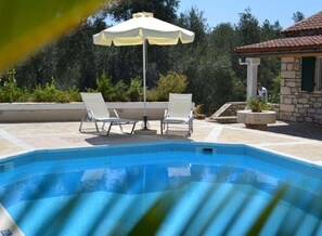 Outdoor pool - Villa with private pool in peaceful location-Villa Delfini (Lakka)