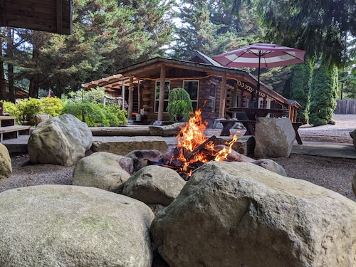 Cozy Log Cabin in peaceful wooded surroundings