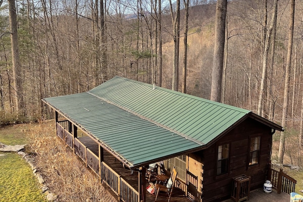 Fox Den sits high on a knoll with breathtaking views