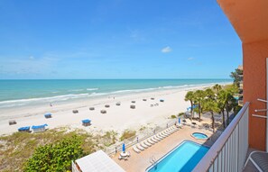 On the beach, sun loungers, beach towels - OUTSTANDING Direct Gulf Front Views~Sand Castle 2501 (Indian Shores)