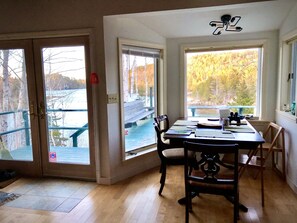 Dining - Water front house. A deck you will not want to leave! (Lubec)