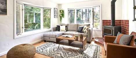 Smart TV, fireplace, offices