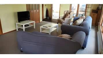 Smart TV y chimenea
