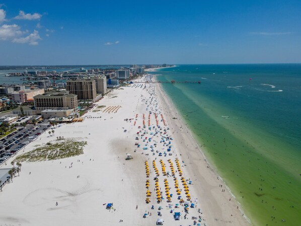 Vlak bij het strand