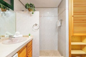 Shower, hair dryer