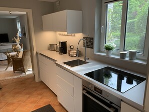 Fridge, oven, stovetop, dishwasher